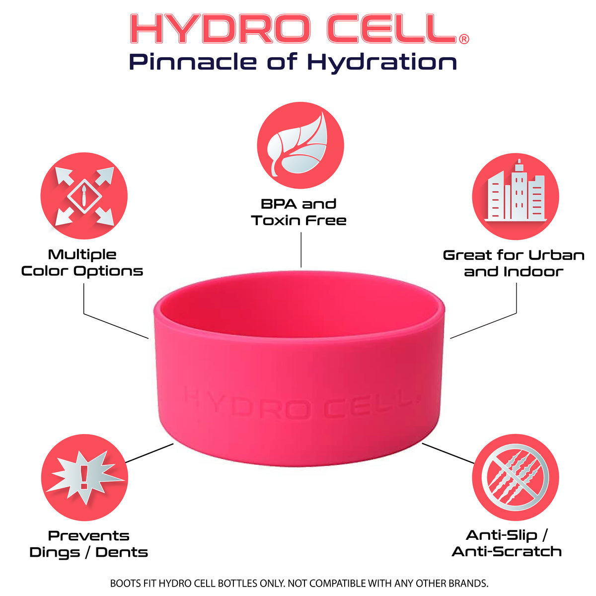 24/14oz Hydro Cell Silicone Protective Bottle Boot