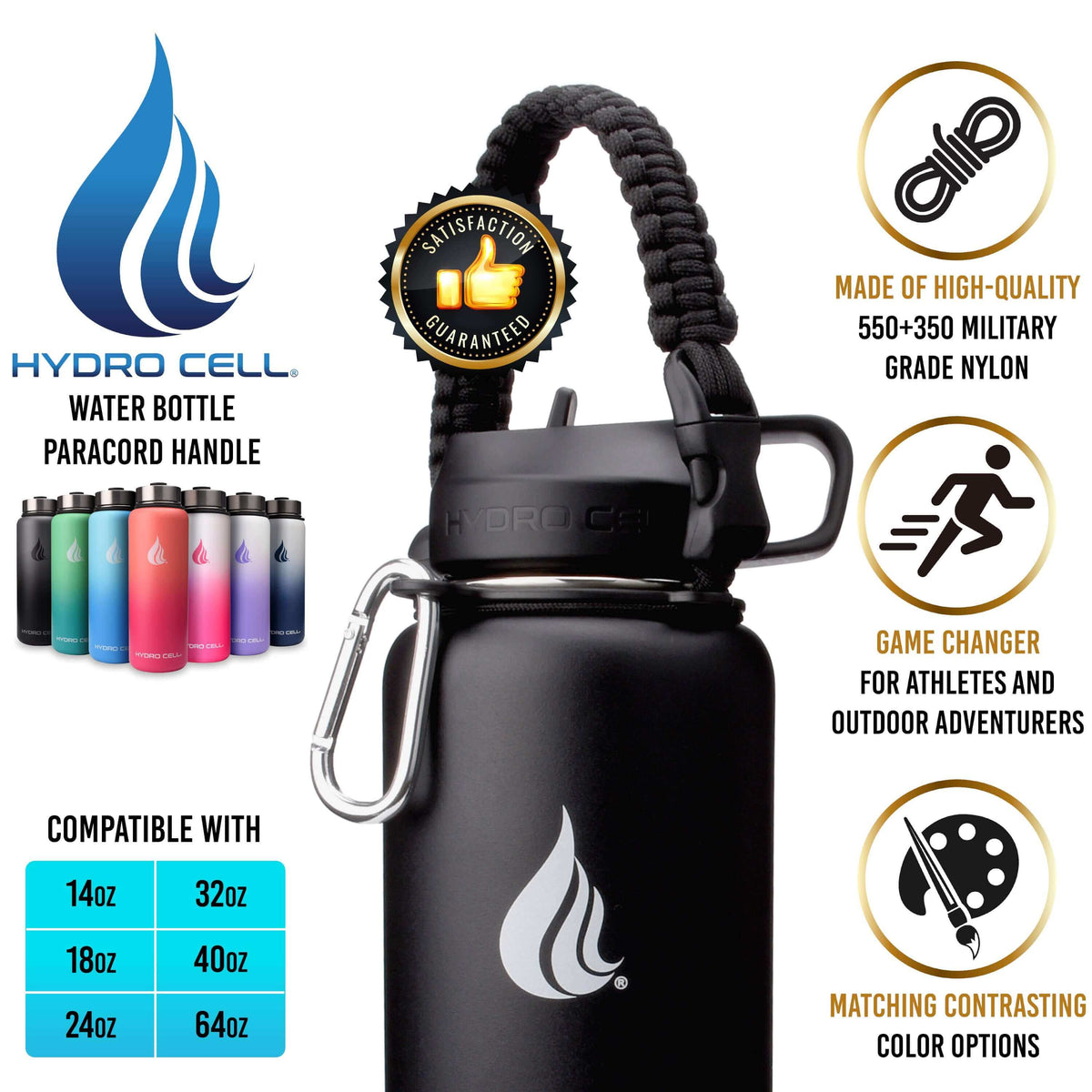 Hydro Cell Wide Mouth Paracord with Safety Ring