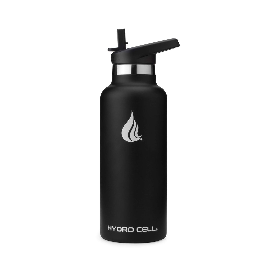 AGASMART 20oz Insulated Stainless Steel Water Bottle – Leak-Proof Push-Button Lid, One-Hand Use For Gym & Travel (Black) - View #3