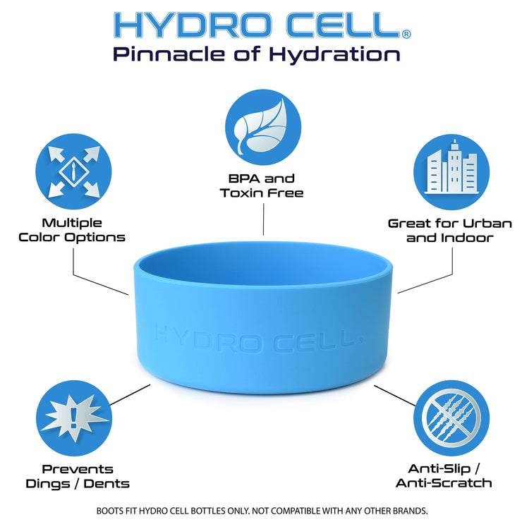 Hydro Cell Protective Silicone Bottom Boot for 40oz, 32oz, 24oz, 18oz Stainless Steel Insulated Water Bottles, Anti-Slip Sleeve Cover (Blue 40/32oz)
