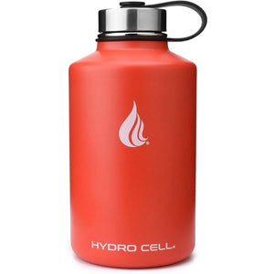 Hydro Cell Stainless Steel Water Bottle w/Straw & Wide Mouth Lids
